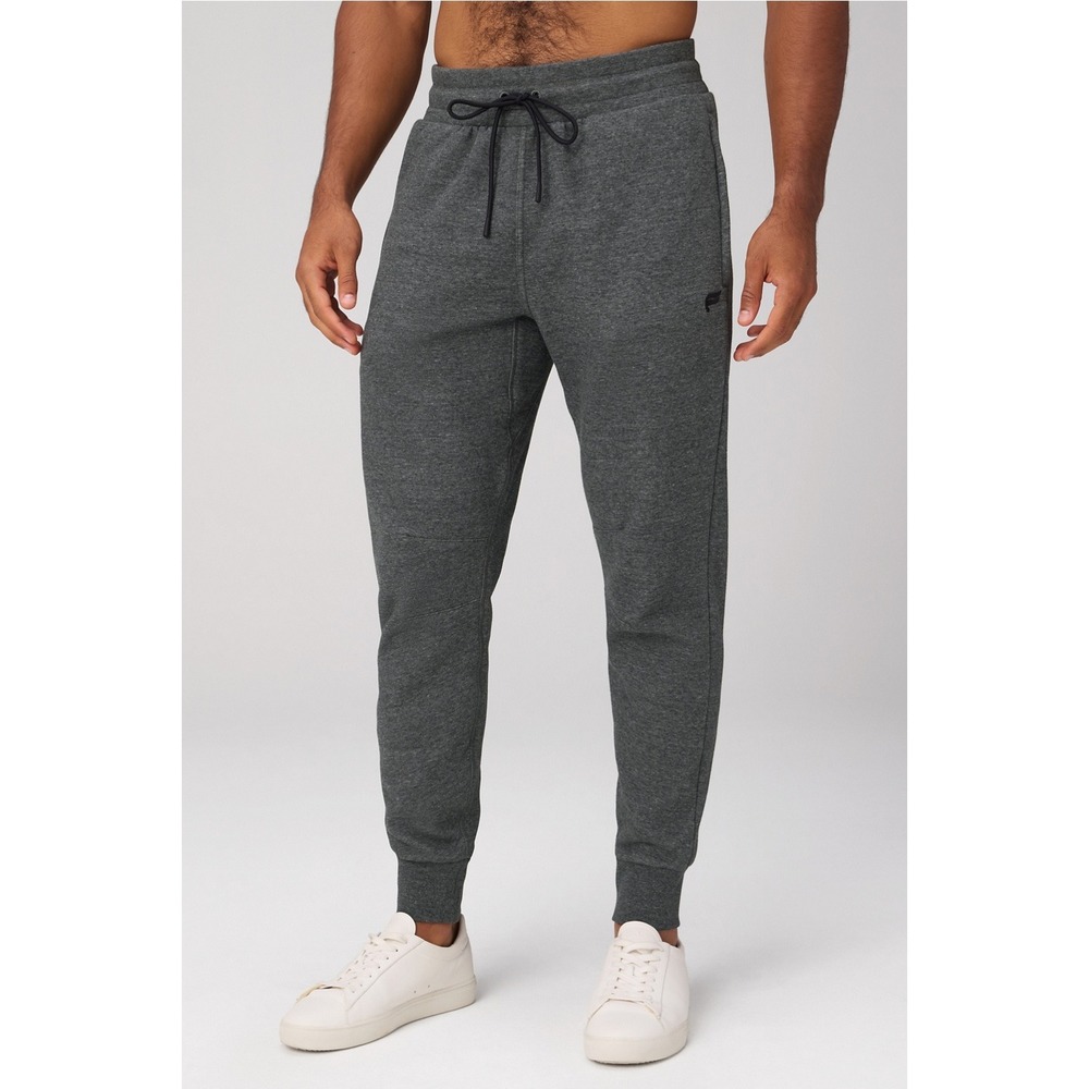 NEW Fabletics Mens Go-To Jogger Charcoal Heather Gray Sweatpants Sz XL